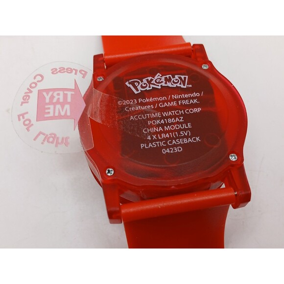 Pokemon Kids Digital Watch \ Flashing LED Lights and Flip Open Model: POK4186AZ - Picture 12 of 16